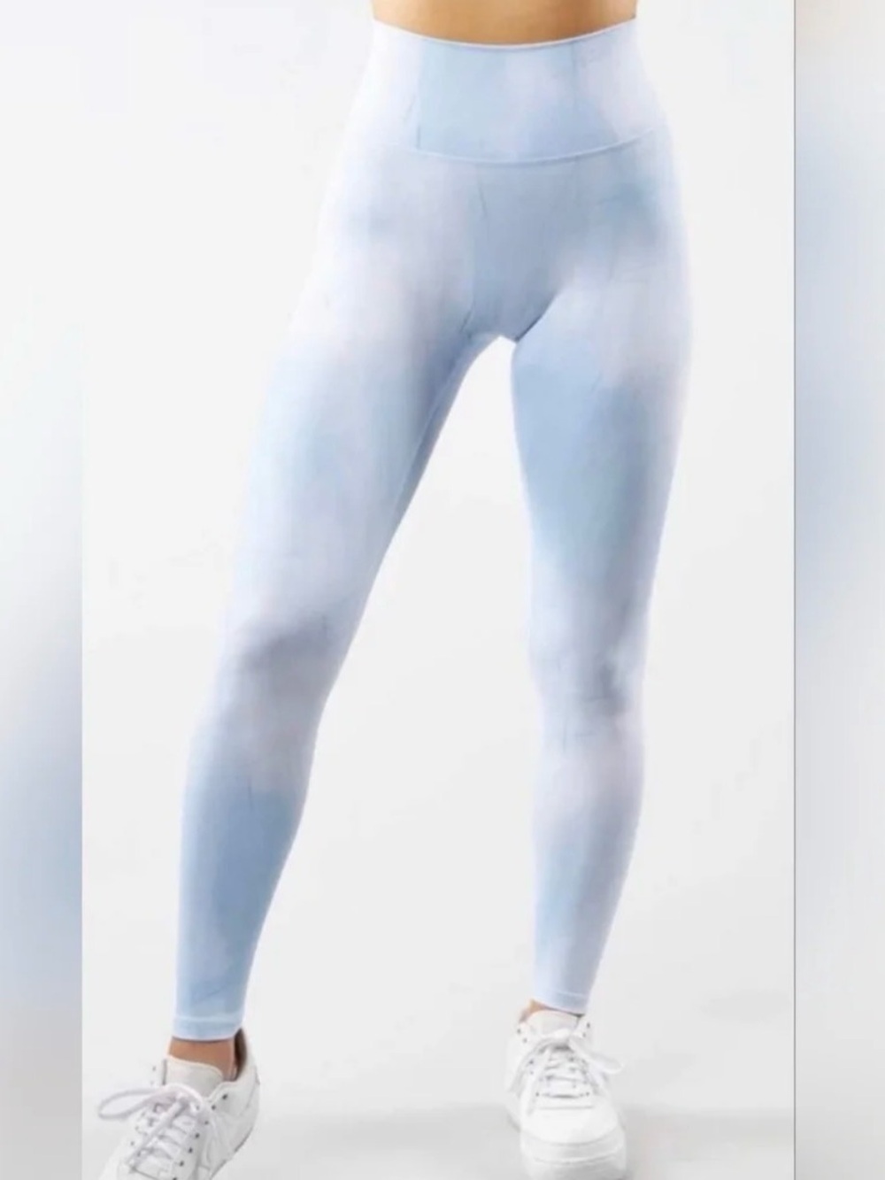 Buffbunny Frostbite Leggings Blue Tie Dye High Rise Yoga Gym Athleisure